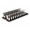 Tekton 1/2 Inch Drive 6-Point Socket Set with Rails, 52-Piece (3/8-1 in., 10-24 mm) SHD92213